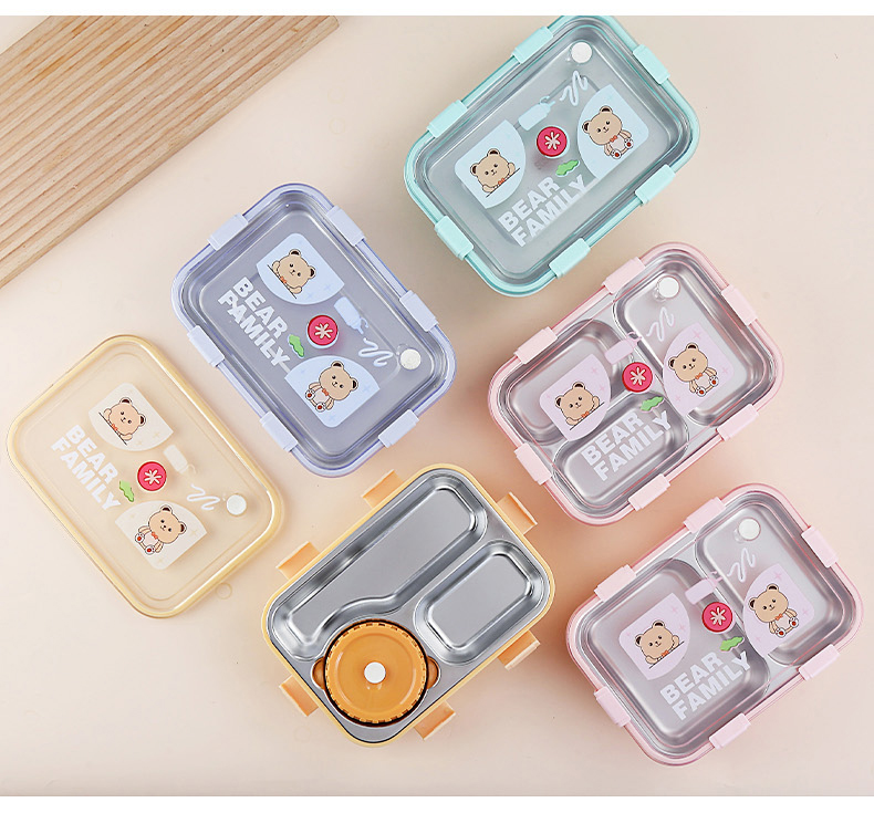 Stainless Steel Safe Food Container Bento Lunch Box