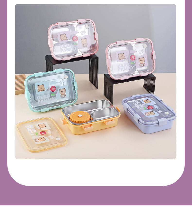 Stainless Steel Safe Food Container Bento Lunch Box