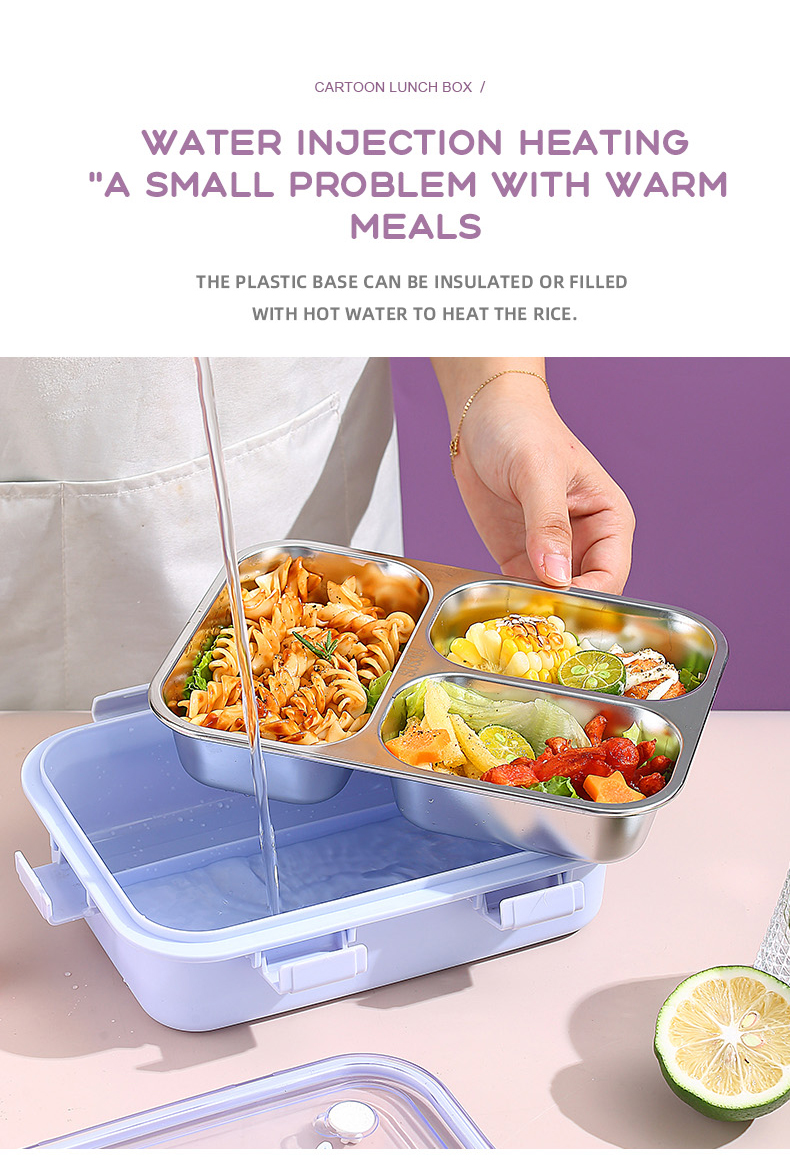 Stainless Steel Safe Food Container Bento Lunch Box